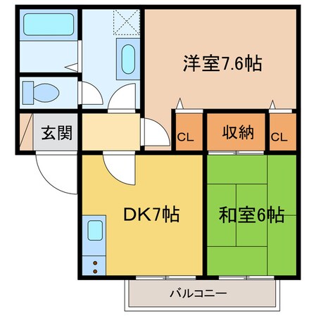 クレールメゾンA・Ｂの物件間取画像